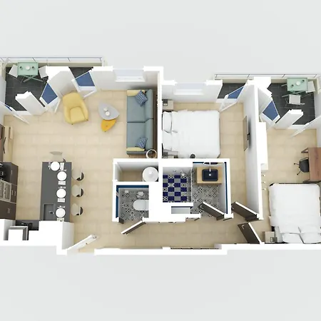 Lb Vacation I Center, Renovated With Balcony, Ideal For Holidays Or Congress!